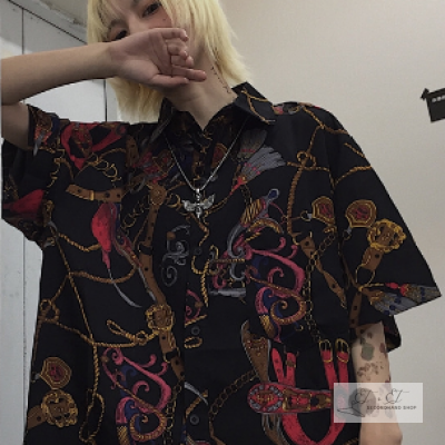 Sơ Mi Hawaii Ngắn Tay Dáng Rộng