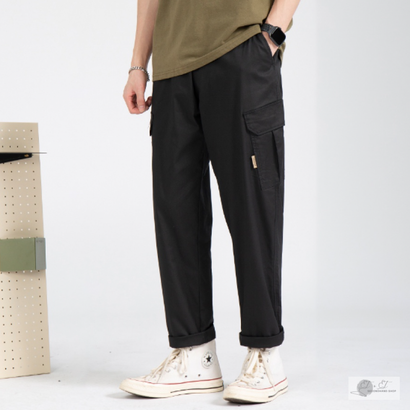 Quần Kaki Túi Hộp  Phong Cách Streetwear 