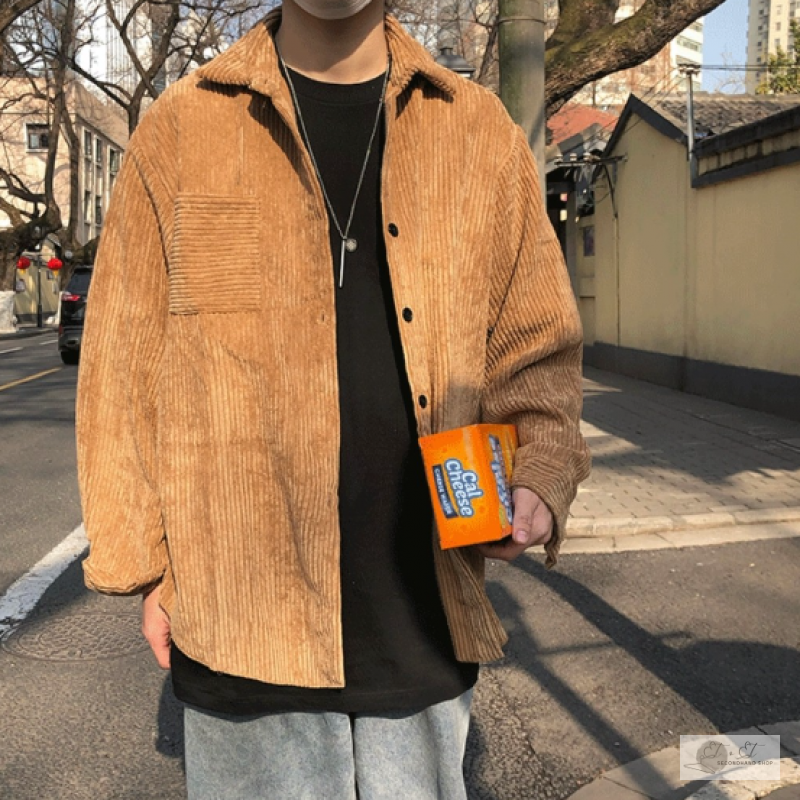 Áo sơ mi nhung tăm nam nữ form rộng 